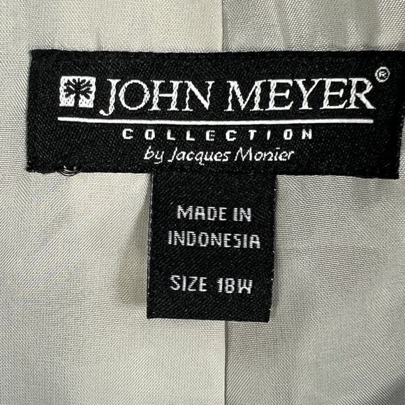 NWT John Meyer Collection By Jacques Moiner Womens 18W Blazer Pants Power Suit - Picture 13 of 16